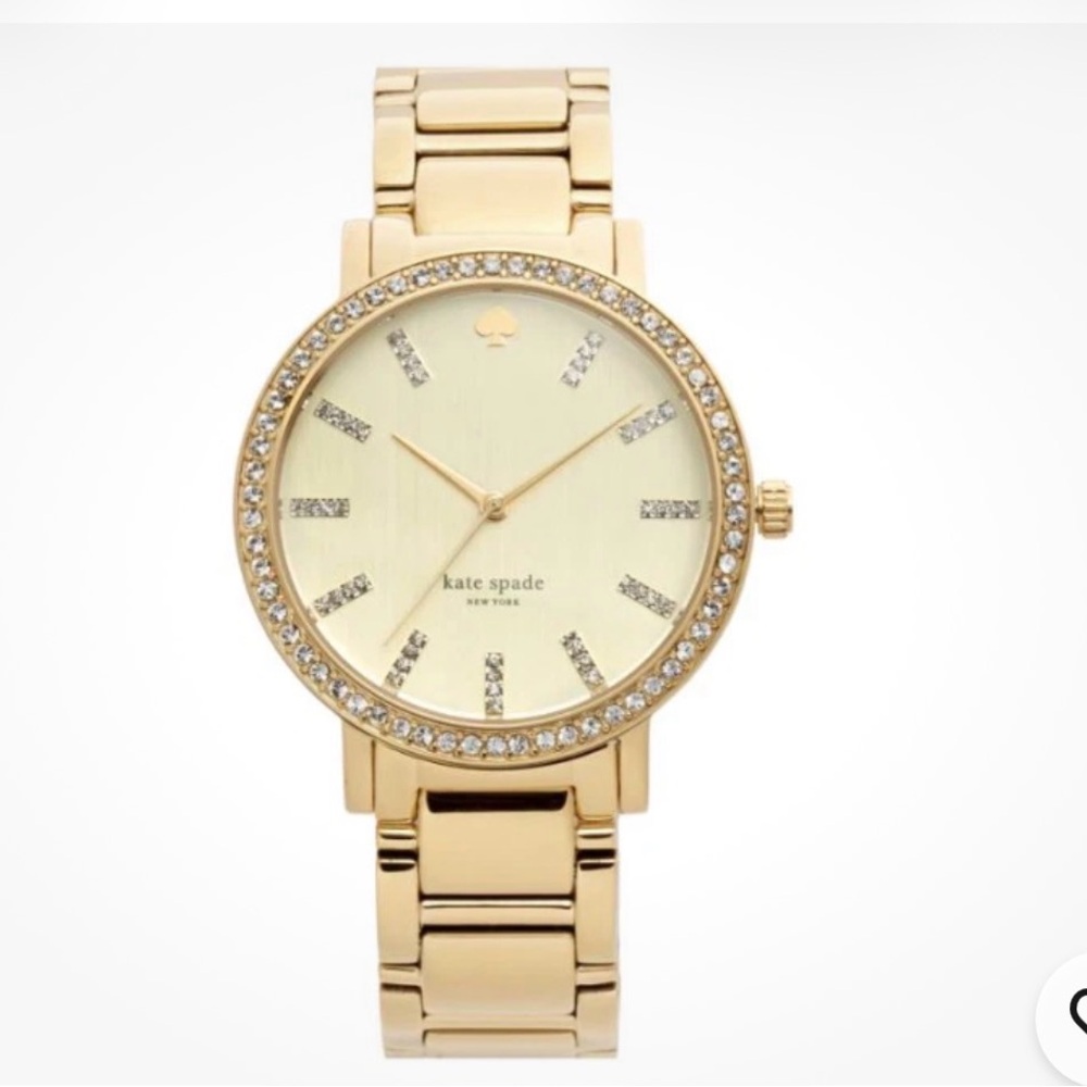 Kate Spade Gold-Tone Watch with Crystal Details
